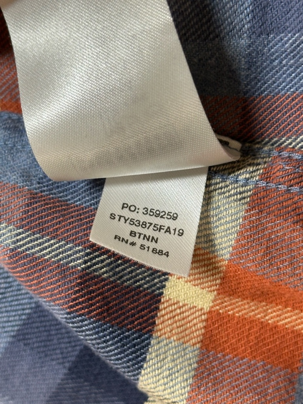 Patagonia Heywood Flannel Shirt, Button Up, Organic Cotton - Womens 8 - Picture 14 of 15